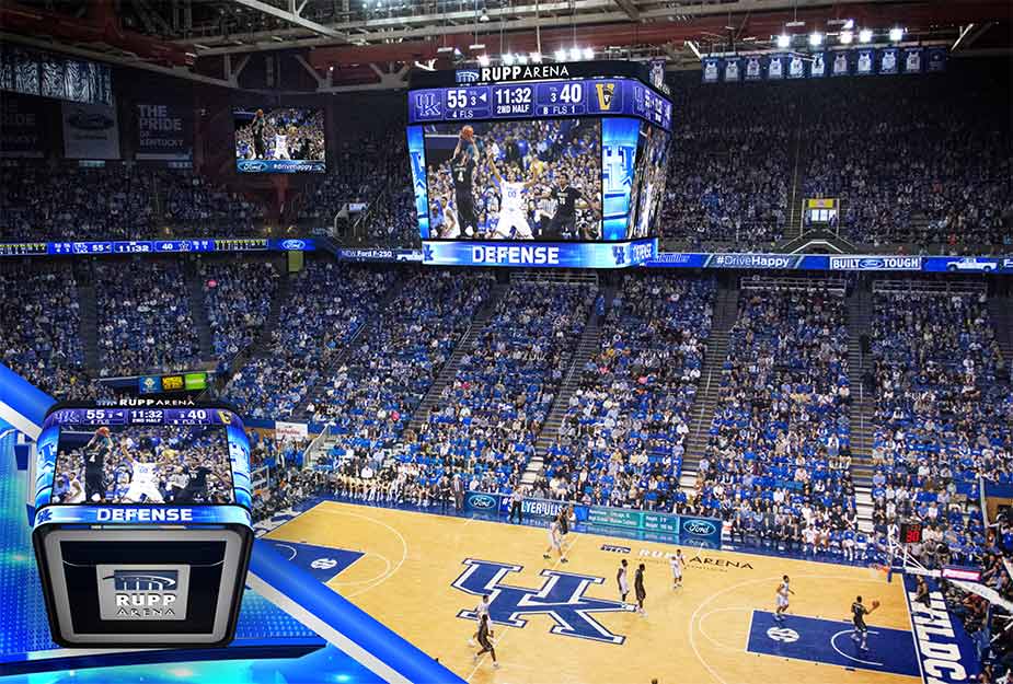 Rupp Arena Completes Video Upgrades With Centerhung System From Daktronics