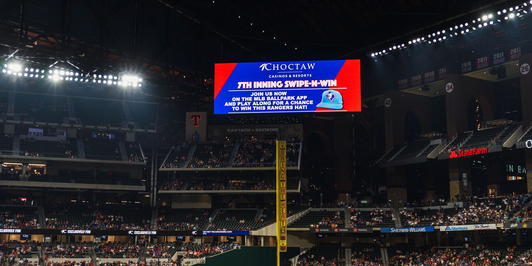 Postseason Banner at Globe Life Field : r/TexasRangers