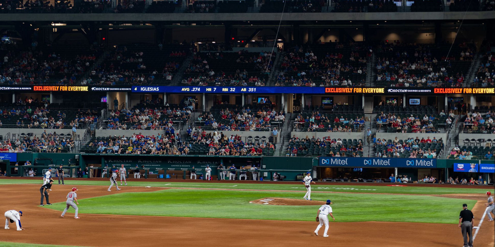 First Exterior Signage Installed at Globe Life Field