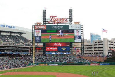 Detroit Tigers Stadium Advertising, Billboard Ads OOH