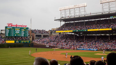 Wrigley Field, section 306L, home of Chicago Cubs, page 1