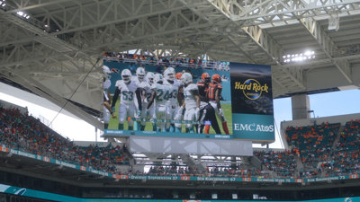 Hard Rock Stadium, section 117, home of Florida Marlins, Miami Hurricanes,  Miami Dolphins, page 1