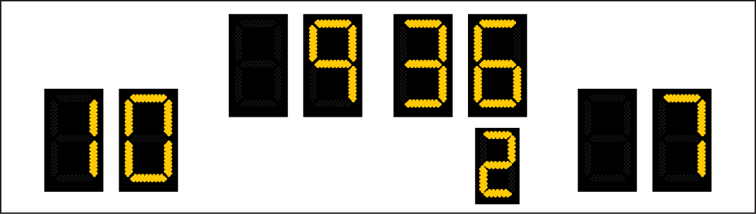 Model LX3250 Football Scoreboard