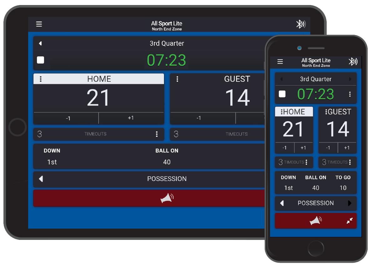 All Sport Lite app on tablet and mobile