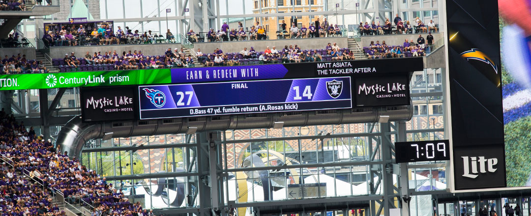 Vikings stadium's scoreboards will be built in Minnesota (Video