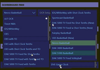 SportApp What are the common scoreboard feeds in the basketball app