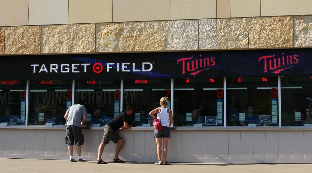 Ticket Window Displays Installation Photo